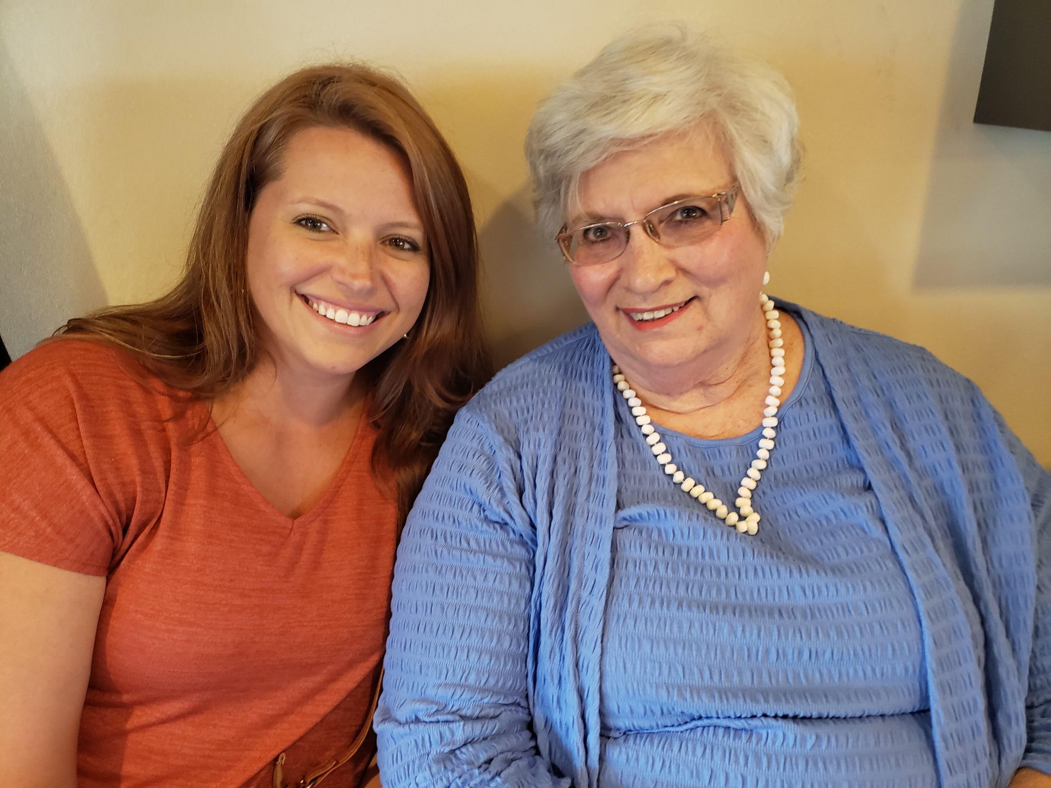 young woman with grandma