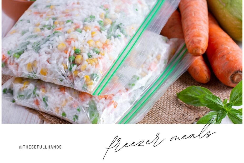 easy meal planning any time with freezer meals, frozen vegetables
