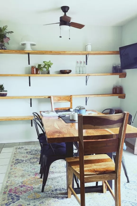 How to Build DIY Custom Open Pantry Shelves on a Budget