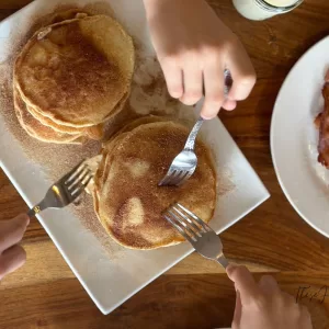 Snickerdoodle Sourdough Discard Pancakes