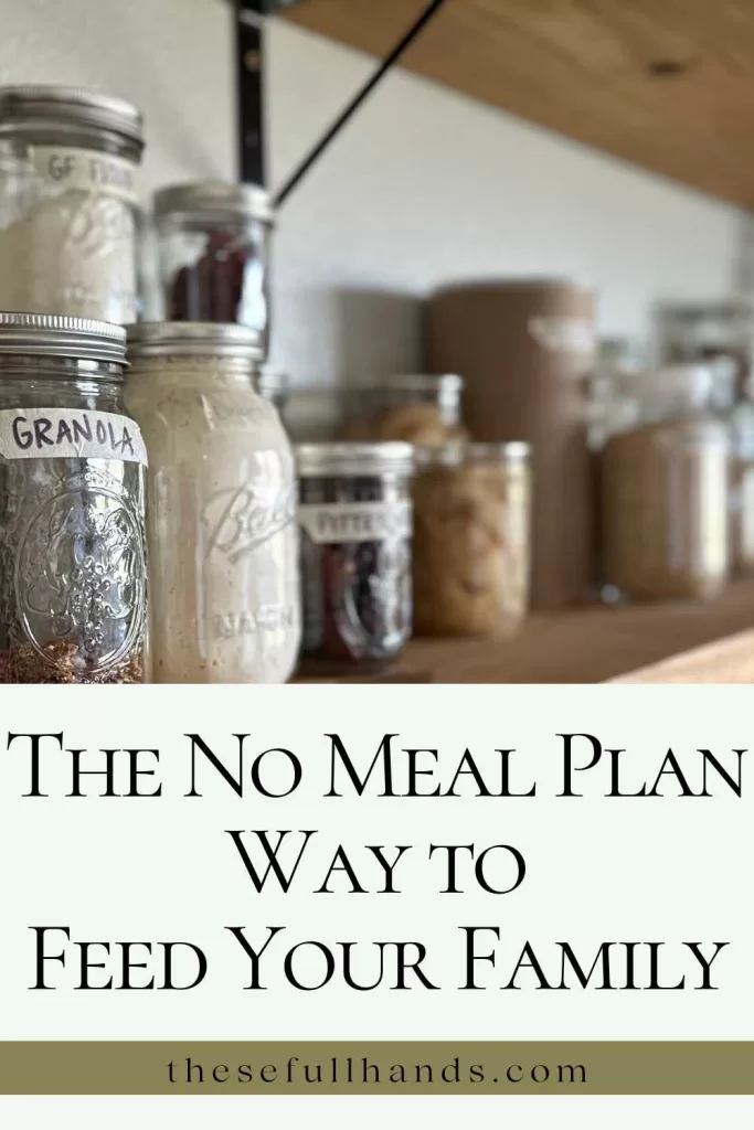 The No Meal Plan Way to Feed Your Family pinable image